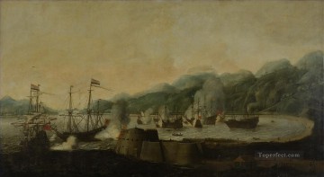 海戦 Painting - ゴア海戦での戦い